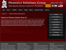 Tablet Screenshot of photonicsllc.com